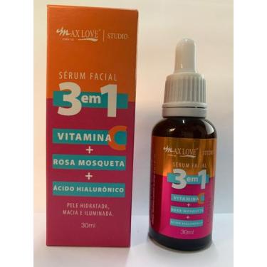 Imagem de Sérum facial mil flores care max love 30ml - MAX LAVA, 3em1 VitC+Rosa 