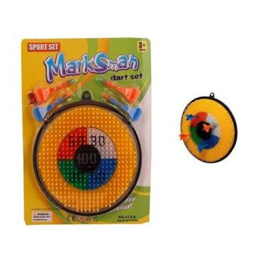 Imagem de Brinquedo Infantil Jogo Dardos Sem Pontas Grande C/ Alvo - Miki Toys