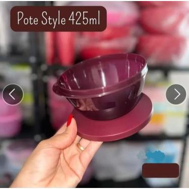Imagem de Tupperware Pote Style 425ml Cor Merlot.