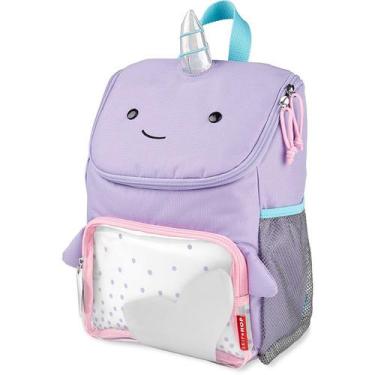 Imagem de Mochila Escolar Baleia Narval Zoo Skip Hop Indicada Para Crianças de 2