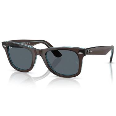 Imagem de Óculos De Sol Ray Ban Wayfarer Marrom Translúcido RB2140 1446R5-50, Ma