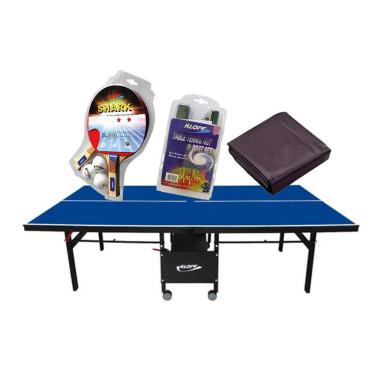 Imagem de MESA PING PONG 1084 KLOPF + Kit 5055 + Rede MASTER 5034 + Capa p/ Mesa Fechada