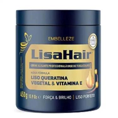 Imagem de Creme Alisante Liso Queratina Lisahair 450G - Embelleze