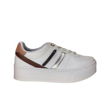 Imagem de Tênis Estiloso Casual Feminino Ramarim 2497204, Branco, 35