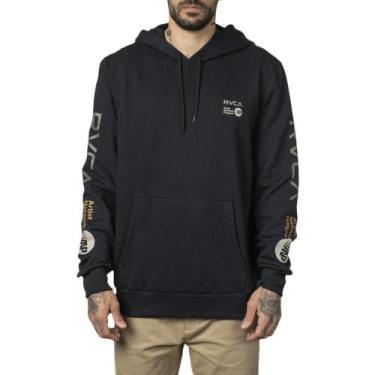 Imagem de Moletom RVCA Canguru Anp WT23 Masculino Preto, Preto, P