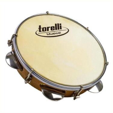 Imagem de Pandeiro Standard 8" Torelli Fórmica Pele Animal TP356