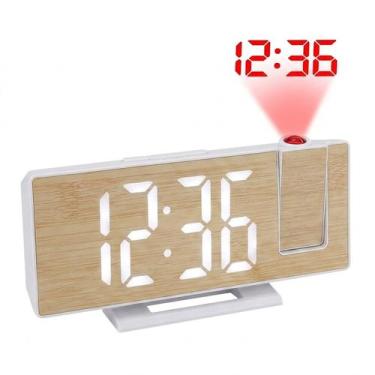 Imagem de Relógio Despertador Digital LED De Mesa Com Projetor 180 - Gaosiio