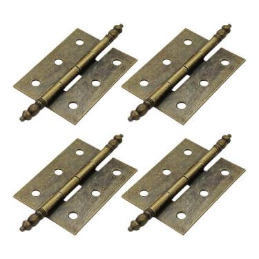 Imagem de Dobradiças Runseaway 5 x 4 cm em bronze antigo, dobráveis, 4 peças