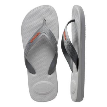 Imagem de Chinelo havaianas top max comfort fc, Cinza gelo, 39/40