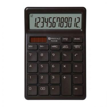 Imagem de Calculadora de mesa 12 dígitos PC210-BK Preta - Procalc