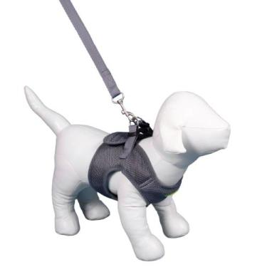 Imagem de Peitoral Aerado Cinza para Cães M - Urban Puppy