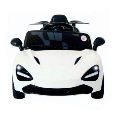 Imagem de Carrinho Elétrico Infantil 6V Sport Luxo Com Sons e Luz Unitoys, Branc