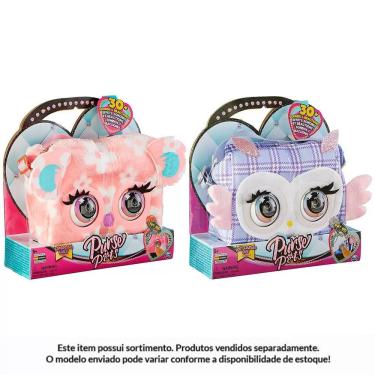Imagem de Bolsa Infantil Interativa Purse Pets Hoot Couture Owl com 30 Sons e Reações Pisca e Responde ao Toque Amarelo Sunny