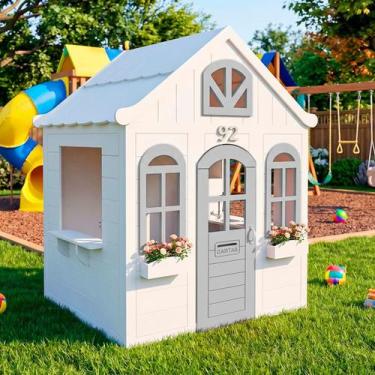 Imagem de Casinha Infantil De Madeira Encanto - Eita Casa Perfeita, Cinza