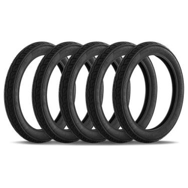 Imagem de Kit 5 Pneus Moto Aro 18 Titan Fan YBR Pro Tork 2.75-18 Dianteiro, PRET