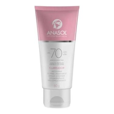 Imagem de Protetor Facial Anasol Fps 70 Protetor Clareador Toque Seco - Generica