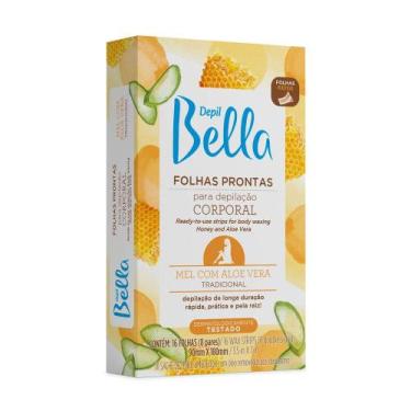 Imagem de Folhas Prontas Para Depilação Corporal Mel com Aloe Vera Depil Bella 1
