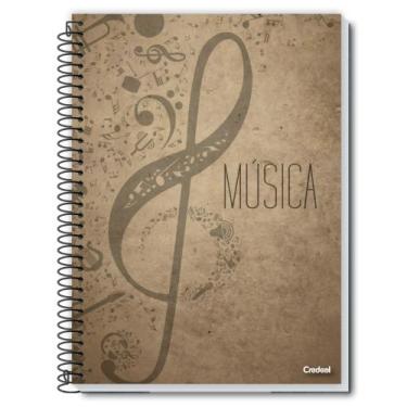 Imagem de Caderno Espiral de Música CD 96 Folhas Credeal, CAPA 3