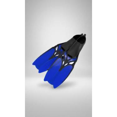 Imagem de Nadadeira Fechada Curta para Mergulho Azul - Congratulations Store