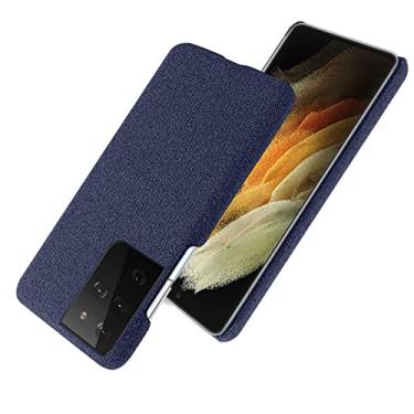 Imagem de Para Samsung S21 Ultra M51 S20 FE Plus A52 Tecido de Luxo Caixa Ajustada com Textura Para Galaxy M31 Note 20 Ultra A 12 32 72 F41 A21 M21 S, Azul, Para Galaxy R06 ACE