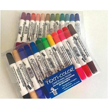 Imagem de Caneta Para Tecido Kit 12 Unidade Cores Sortidas
