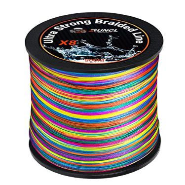 Imagem de (25kg(24.9kgs)/0.32mm/4.0 , 546Yds/500M(8 Strands)) - RUNCL Braided Fishing Line 8 Strands, Ultra Strong Braided Line - Smaller Diameter, Zero Memory, Zero Extension, Multiple Colours - 1093Yds/1000M 546Yds/500M 328Yds/300M 109Yds/100M, 5.4-45kg