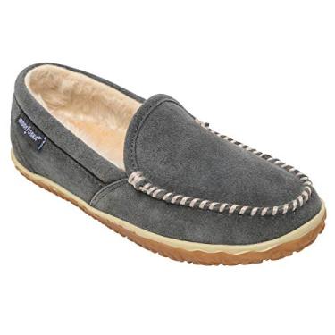 Imagem de Minnetonka Pantufas femininas de camur a, Cinza, 6 Wide