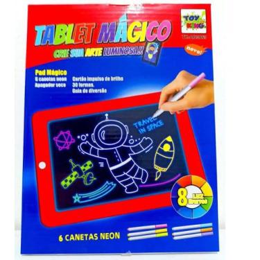 Imagem de Brinquedo Infantil Tablet Mágico Para Desenho Lousa Divertida Luminosa