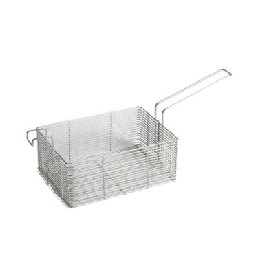 Imagem de Cesto Para Frituras Arame em Aço Inox Reforçado 24x11x15cm