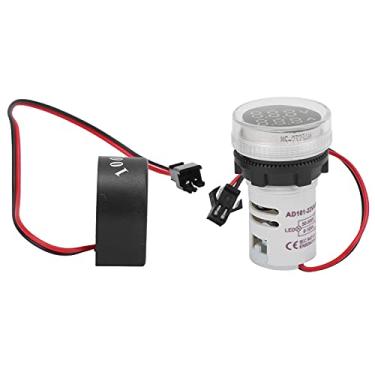 Imagem de Indicador de corrente de tensão digital, indicador de sinal, visor duplo, painel de luz, detector de voltagem, acessório elétrico AC50-500V 0-100A (branco)