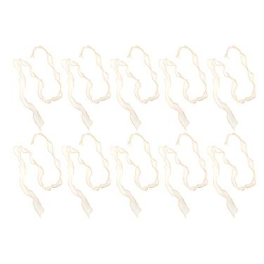 Imagem de HEEPDD Fita de organza transparente, 10 jardas 25 mm fita de embrulho espiral para casamento nupcial festa de aniversário DIY artesanato costura (dourado-C6)