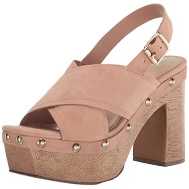 Imagem de Vince Camuto Sandália feminina Jenevya plataforma de salto alto, Rosa forte, 40