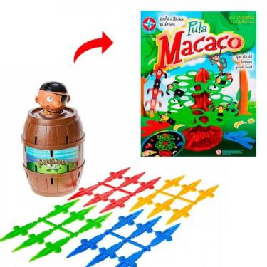 Brinquedo Jogo Ação Pula Macaco + Pinote Original Estrela em Promoção na  Americanas