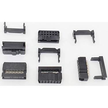 Imagem de Acessórios de peças – Conectores Pro Pacote com 25 unidades 2X6 12P FC 2,54 mm 0,1" Pitch Dual Row IDC Soquetes para cabo de fita plana de espaçamento de 1,27 mm, conectores fêmea de 12 pinos, 25 unidades