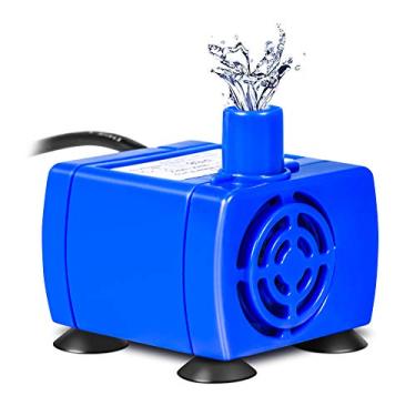 Imagem de YHG Bomba de água submersível para fonte de animais de estimação, bomba de fonte para animais de estimação de 12 V potente substituição para fonte de água com cabo de alimentação de 1,8 m, baixo consumo de energia para a maioria das fontes de flores