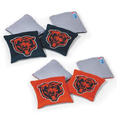 Imagem de Wild Sports NFL Chicago Bears, pacote com 8 sacos de feijão dupla face, cor da equipe