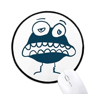 Imagem de DIYthinker Universo Alienígena monstro alienígena criatura mousepad desktop escritório tapete redondo para computador