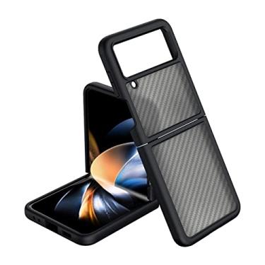 Imagem de Capa protetora dobrável para Samsung Galaxy Z Flip 4 fina e leve com painel traseiro translúcido para Galaxy ZFold4 Capa protetora dobrável, E, para Z Flip4