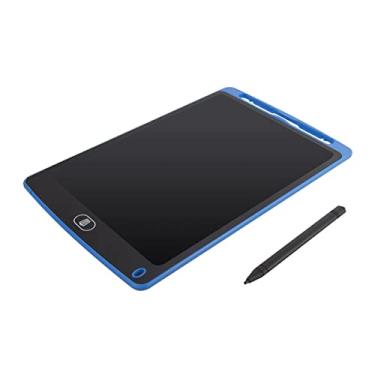 Imagem de Lousa Mágica Infantil Digital 8,5' Polegadas LCD Branco Preto Azul Verde Vermelho Rosa Mais Caneta De Desenho Tablet Escrever E Desenhar Para Crianças PREMIUM ONYK (AZUL)