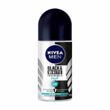 Imagem de Desodorante Antitranspirante Roll-On Nivea Men Invisible Black & White