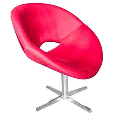 Imagem de Poltrona Decorativa Beijo tecido vermelho - Poltronas do Sul