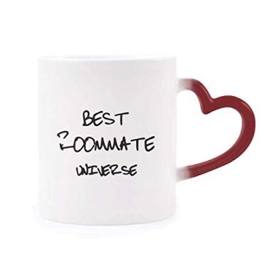 Imagem de Best Roommate Universe Caneca sensível ao calor temporada de formatura copo de grés que muda de cor vermelha