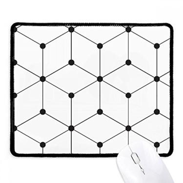 Imagem de Hexagon Line Art Grain Ilustration Pattern Mousepad Tapete de borracha para jogos