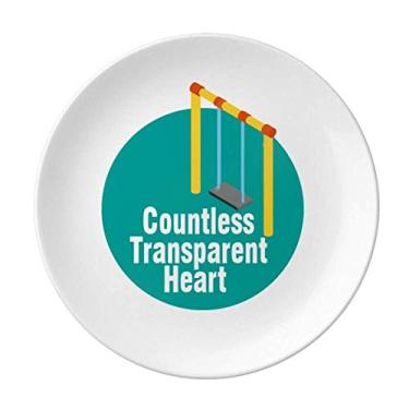 Imagem de Children Mind Prato de céu azul decorativo de porcelana Salver Prato de jantar