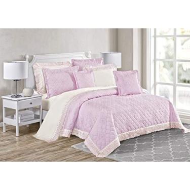 Imagem de Kit Cobre Leito Royale Queen Topazio Rose 09 Peças