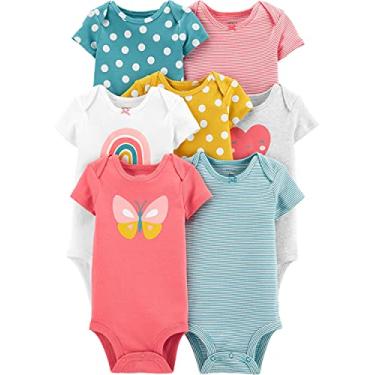Imagem de 7-Pack Rainbow Original Bodysuits (24m) - pacote 7 bodys manga curta Carter's