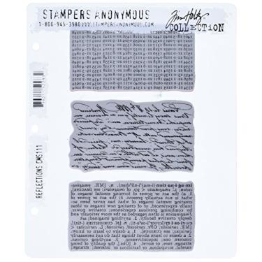 Imagem de Carimbos aderentes Tim Holtz 17 x 21 cm, reflexos