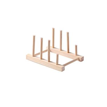 Imagem de GUIPAIHAI Prateleira multifuncional para armazenamento de pratos, bandeja de jantar, prateleira de exibição de cozinha, prateleira de secagem para tábuas de corte/tigela/prato (tamanho : Estilo B)