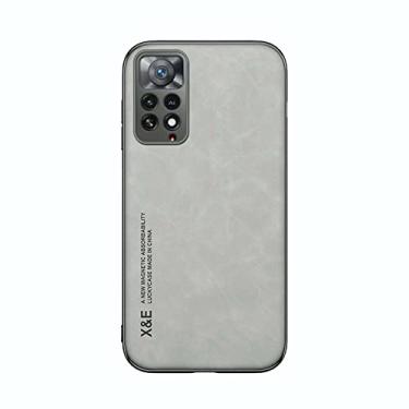Imagem de Kepuch Silklike Capa para Redmi Note 11 Pro/Note 11E Pro 5G - Case Placa de Metal Embutida para Redmi Note 11 Pro/Note 11E Pro 5G - Cinza