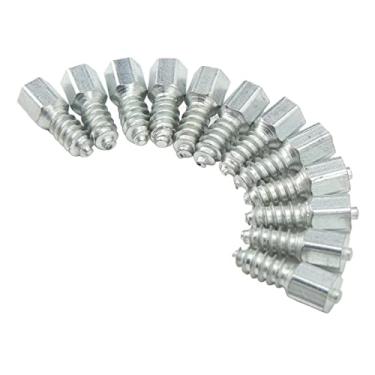 Imagem de Pneu antiderrapante pneu de neve S pneu de roda, 100 peças pneu de neve S M8 rosca universal antiderrapante pneu de roda Sor Loader Skid Steer Trator Empilhadeira